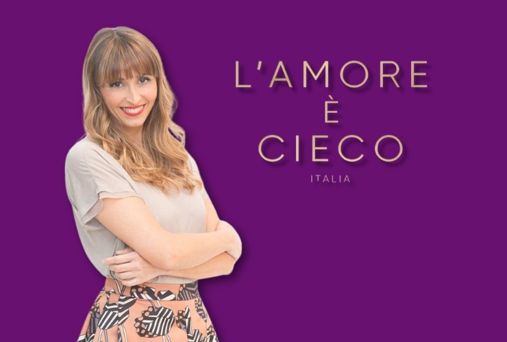 Benedetta Parodi e logo L'Amore è Cieco Italia