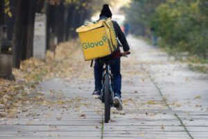 rider in bicicletta