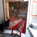 foto del conclave nei musei vaticani